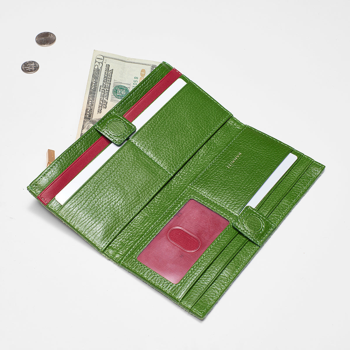 110 North Palm Green Wallet – Ribbon Chix