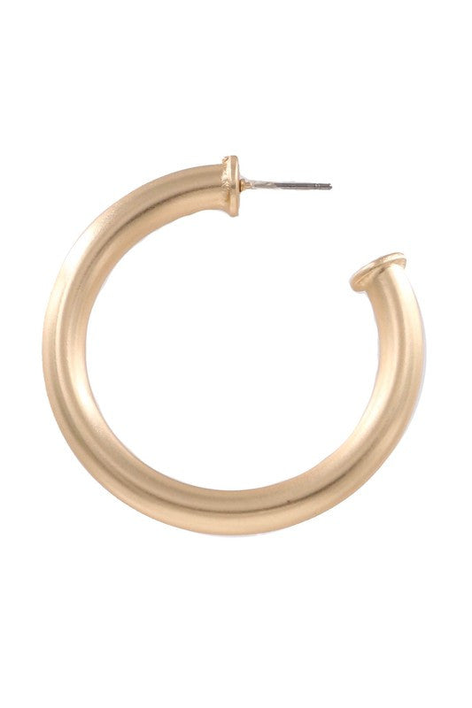 I'll Think About It Gold Hoops