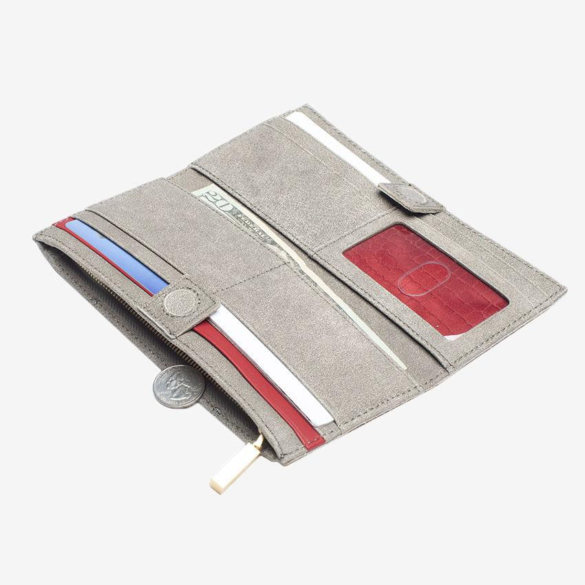110 North Pewter-Gold Wallet