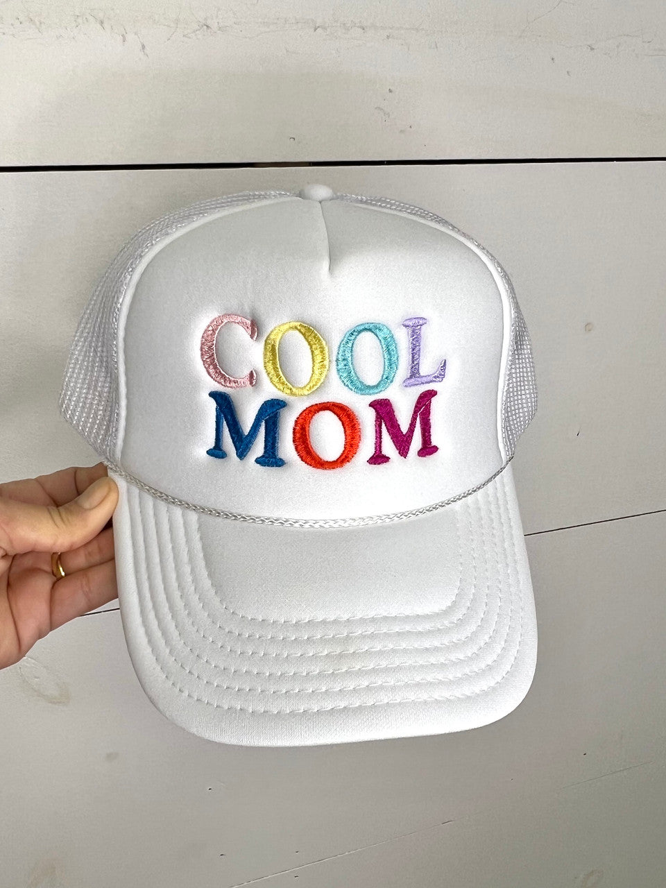 Cool Mom White Foam Trucker Cap