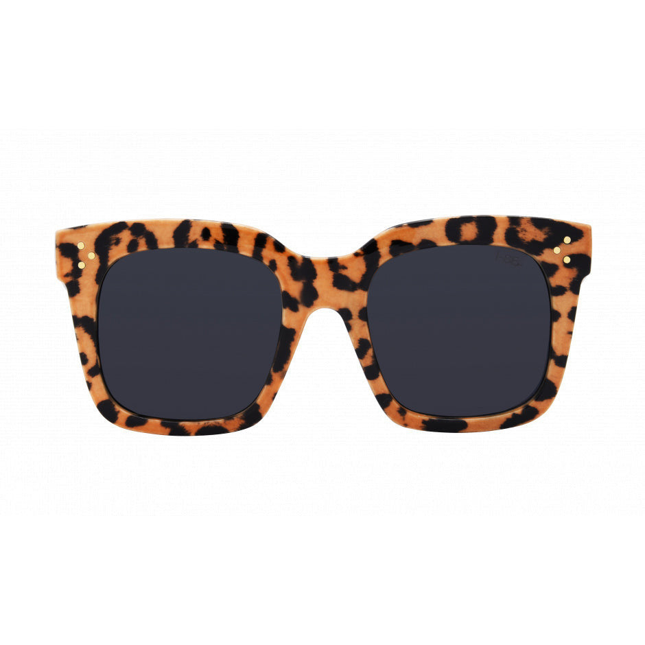Waverly Leopard Smoke Polarized Sunglasses