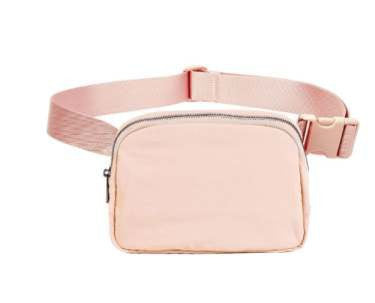 Wear Everywhere Pale Coral Belt Bag