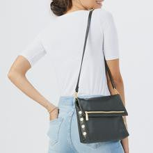 VIP Medium Black Leather Handbag