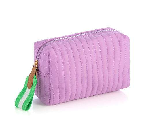 Ezra Small Boxy Lilac Cosmetic Bag