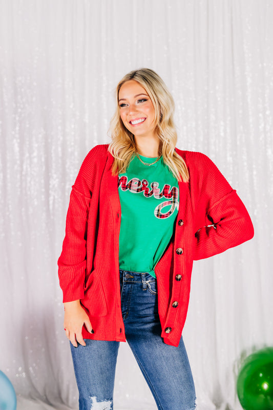 Oh So Merry Green Tee
