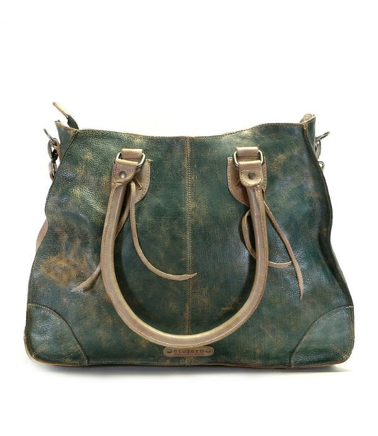 Bruna Dark Teal Lux Icicle Rustic Handbag