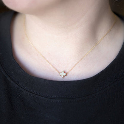 Faith Over Fear Gold Necklace
