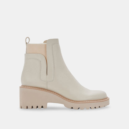 Huey H20 Off White Leather Boots