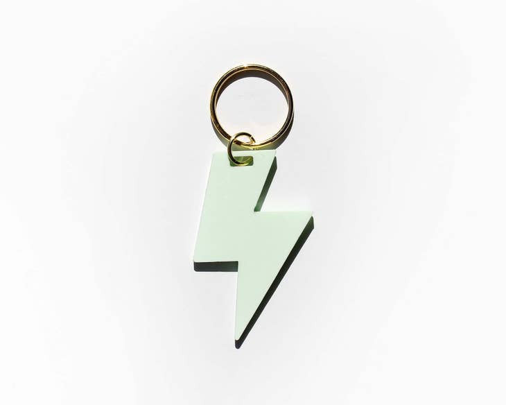 Bolt Mint Green Keychain