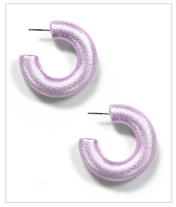 Ashley Chunky Lavender Hoops