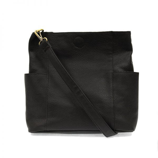 Kayleigh Black Pocket Bucket Bag