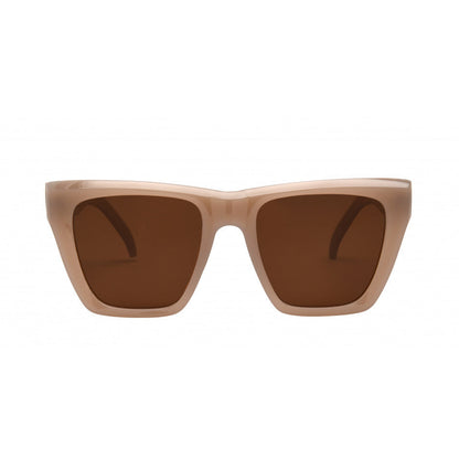 Ava Oatmeal Brown Polarized Sunglasses