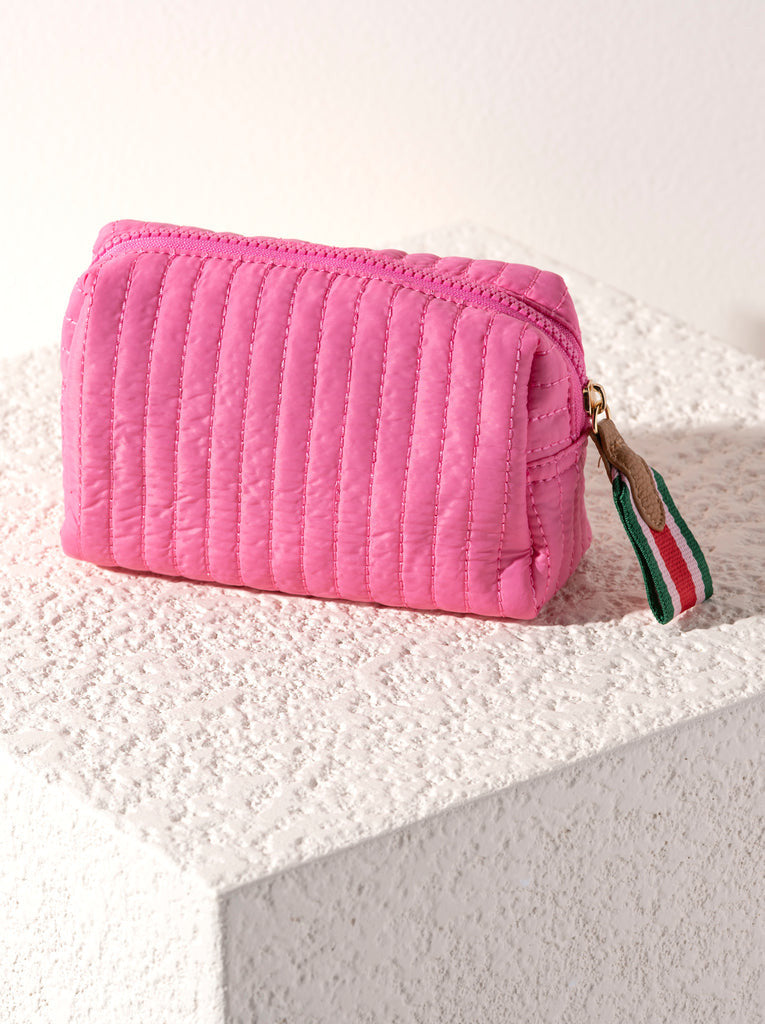 Ezra Small Boxy Pink Cosmetic Bag