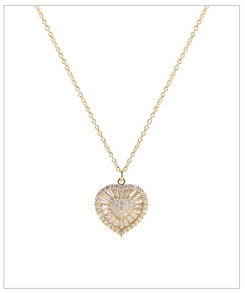 Pave Heart Necklace