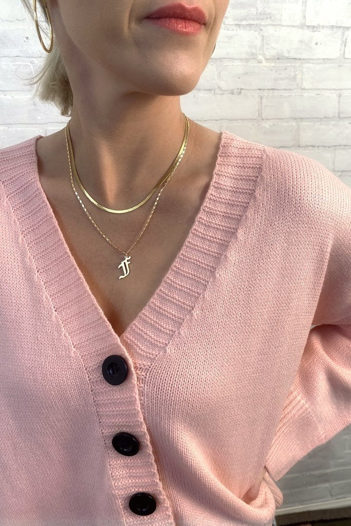 Mi Vida Gold Initial Necklaces