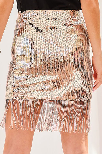 All Sequin Out Skirt