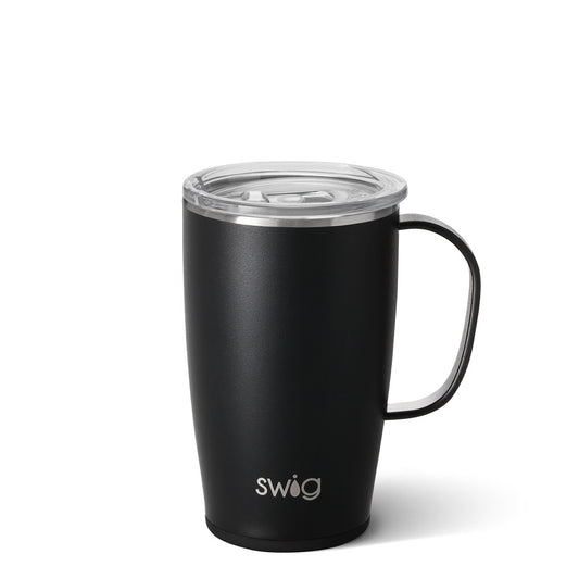 Matte Black Travel Mug (18oz)