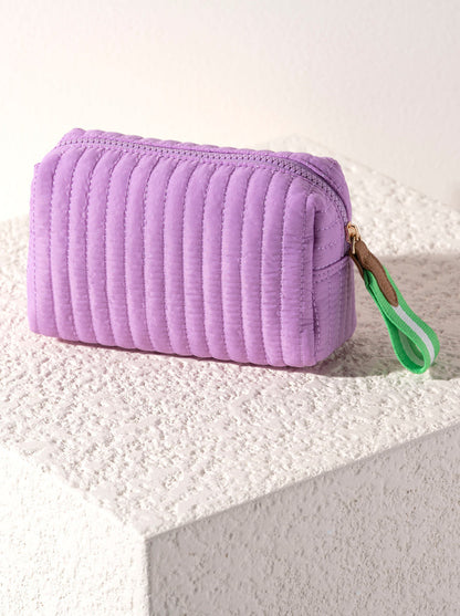 Ezra Small Boxy Lilac Cosmetic Bag