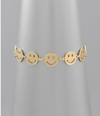 Be Happy Gold Bracelet