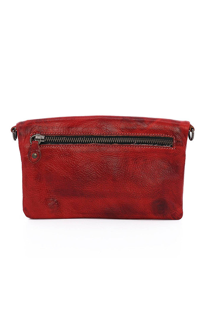 Cadence Red Rustic Convertible Clutch