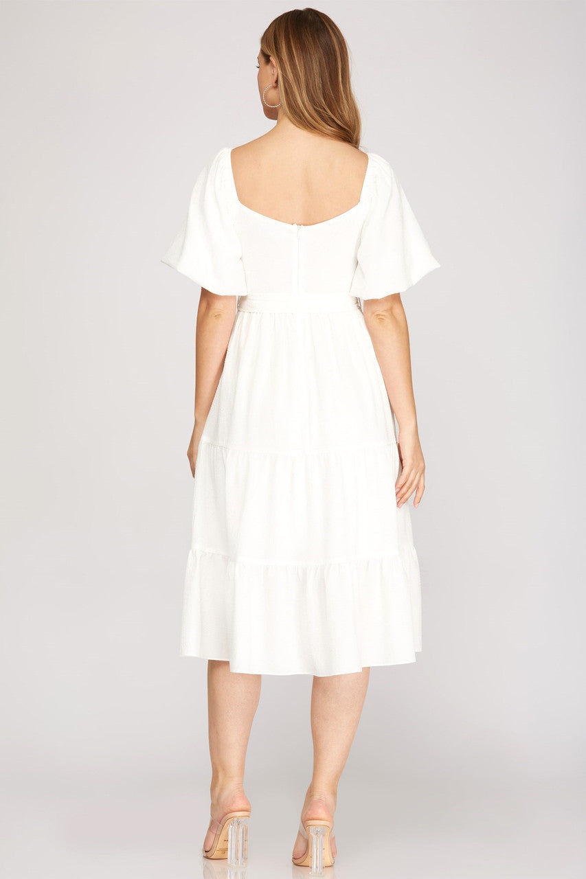 Dreaming Of Sunny Days Off White Dress