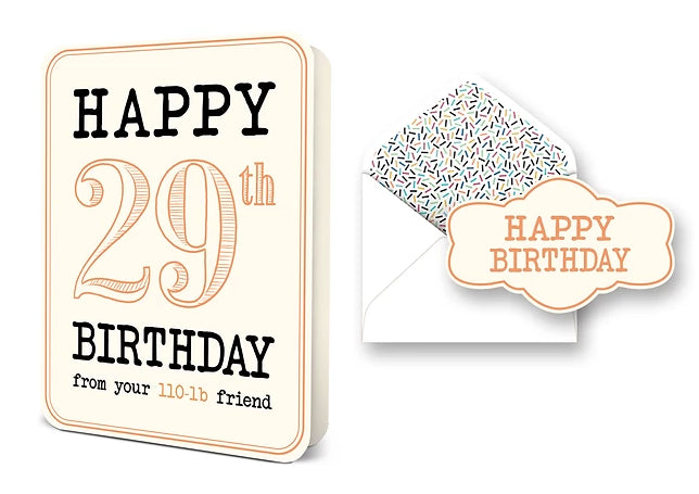 Happy 29th Birthday Card Set