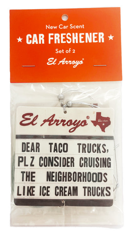 Car Air Freshener (2 Pack) - Dear Taco Trucks