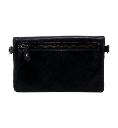 Cadence Black Rustic Convertible Clutch