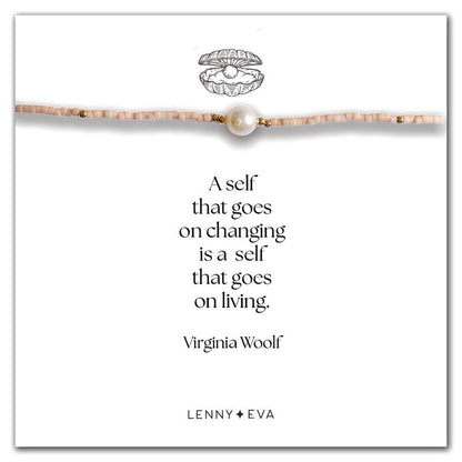 Intentions Bracelet Pearl Cord Blush