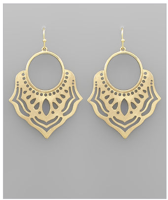 This Is The Time Gold Earrings