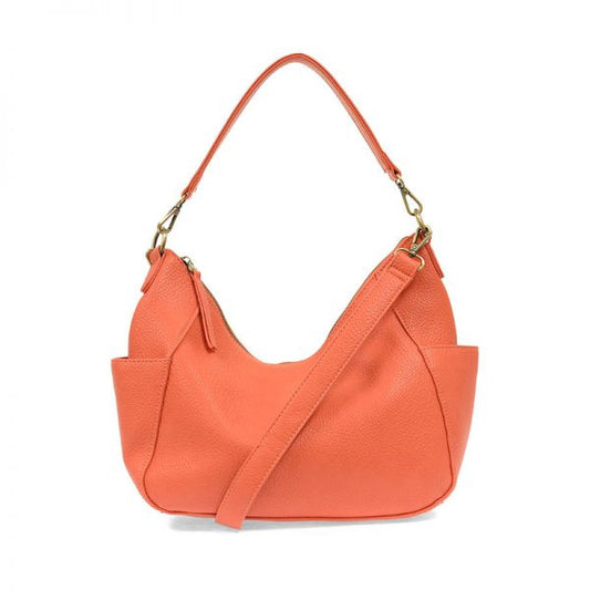 Trish Grapefruit Convertible Hobo Bag