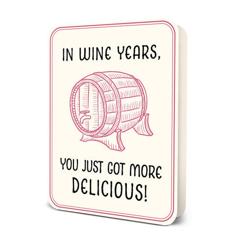 In Wine Years Deluxe Greeting Card