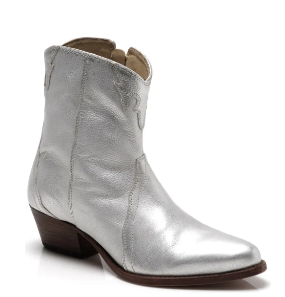 New Frontier Western Silver Booties