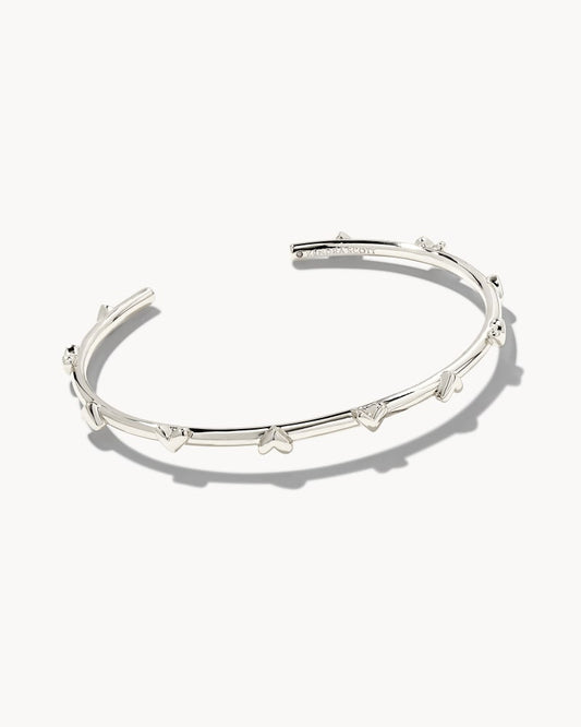 Haven Heart Silver  Cuff Bracelet