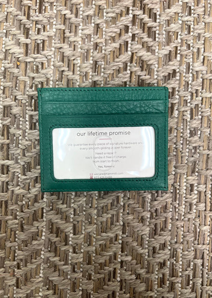 Compact Leather Verdant Green Cardholder