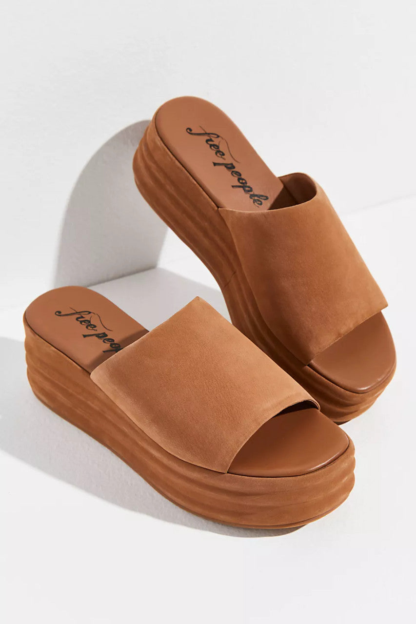 Tan flatform on sale