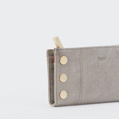 110 North Pewter-Gold Wallet
