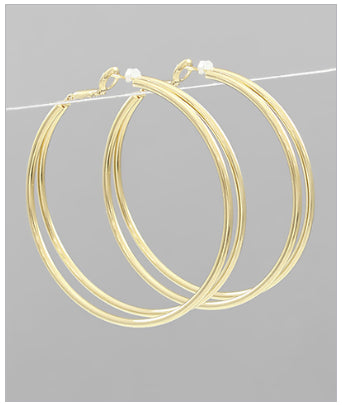 Love Without Limits Gold Hoops