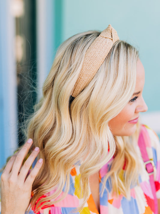 Seaside Stays Khaki Headband